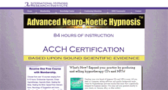 Desktop Screenshot of hypnosisresearchinstitute.org